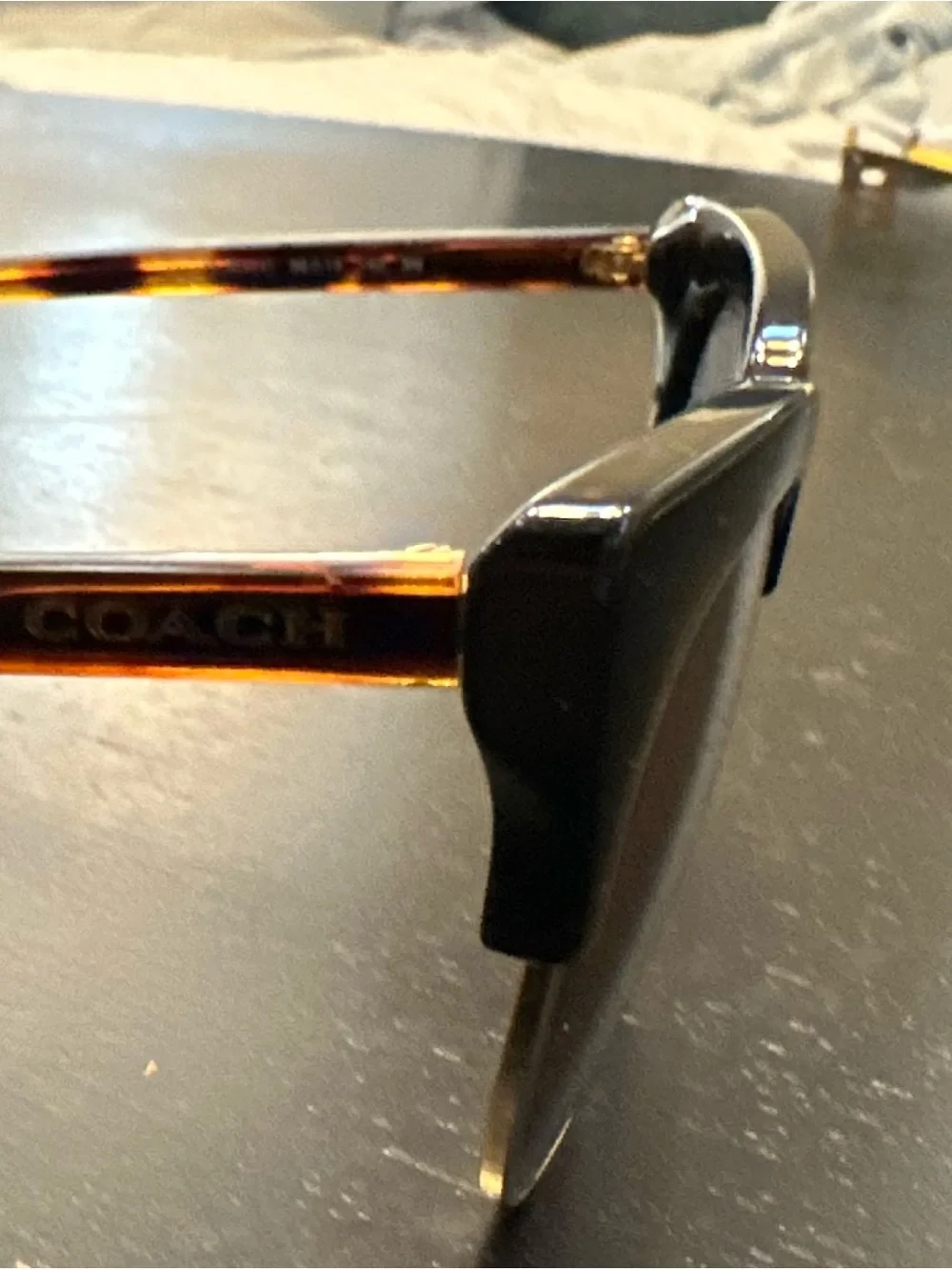 Coach Women's Black Frame Brown Gradient Lens Sunglasses